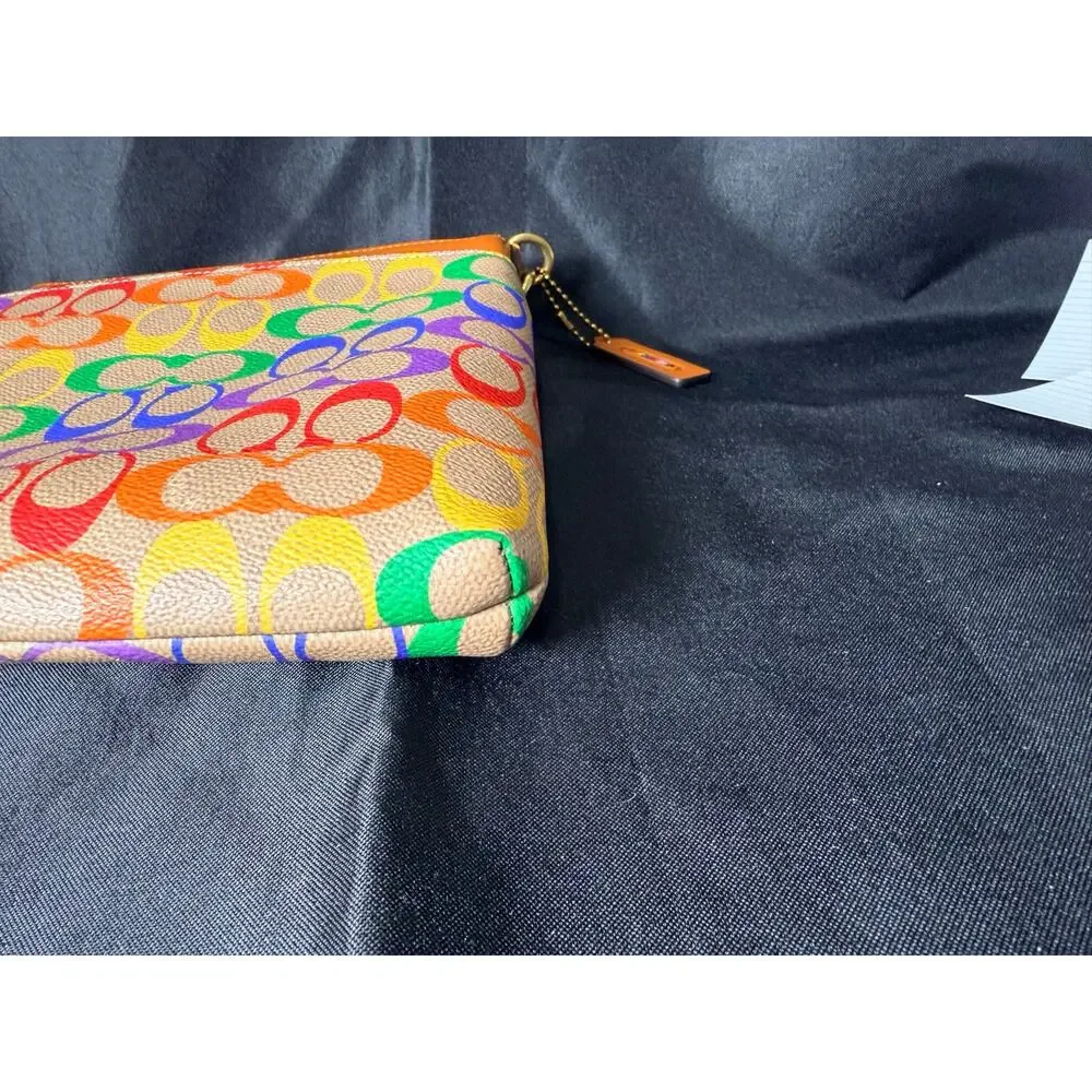 Coach Pride 2022 Rainbow Signature Kitt Messenger Crossbody Bag CA232